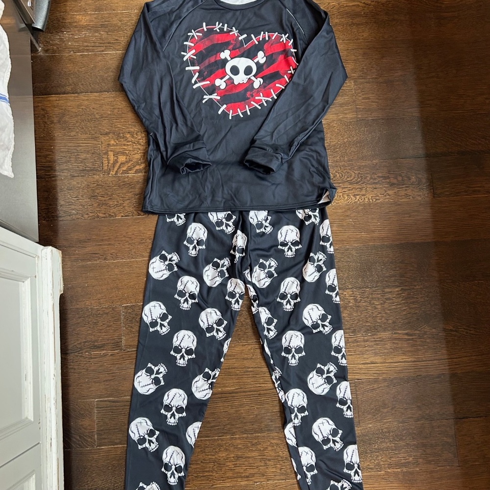 Skull and Hearts Pajamas